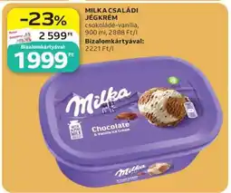Auchan MILKA CSALÁDI JÉGKRÉM ajánlat