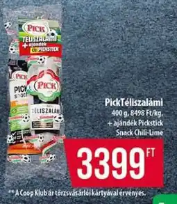 Coop PICK Téliszalámi ajánlat