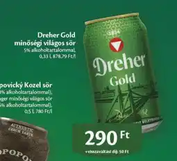 EcoFamily Dreher Gold minőségi világos sör ajánlat