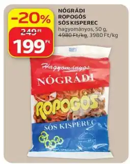 Auchan NÓGRÁDI ROPOGÓS SÓS KISPEREC ajánlat