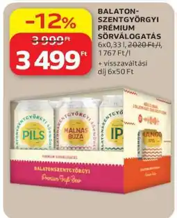 Auchan BALATON-SZENTGYÖRGYI PRÉMIUM SÖRVÁLOGATÁS ajánlat