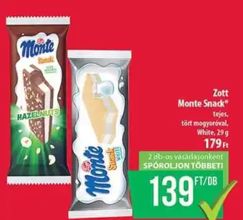 Coop ZOTT Monte snack ajánlat
