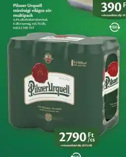 EcoFamily Pilsner Urquell minőségi világos sör multipack ajánlat