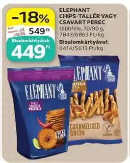 Auchan ELEPHANT CHIPS-TALLÉR VAGY CSAVART PEREC ajánlat