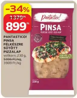 Auchan PANTASTICO! PINSA FÉLKÉSZRE SÜTÖTT PIZZALAP ajánlat