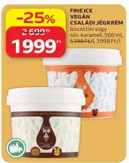 Auchan FINE ICE VEGÁN CSALÁDI JÉGKRÉM ajánlat
