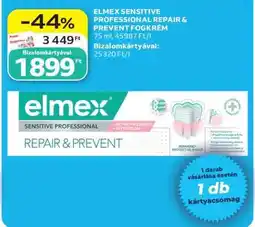 Auchan ELMEX SENSITIVE PROFESSIONAL REPAIR & PREVENT FOGKRÉM ajánlat