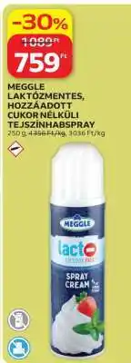 Auchan Meggle Laktózmentes, Hozzáadott Cukor Nélküli Tejszínhabspray ajánlat
