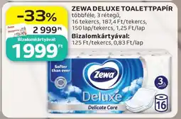 Auchan Zewa Deluxe toalettpapír ajánlat