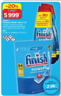 Auchan FINISH Mosogatógép-tabletta ajánlat
