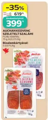 Auchan Auchan Kedvenc Szeletelt Szalámi ajánlat