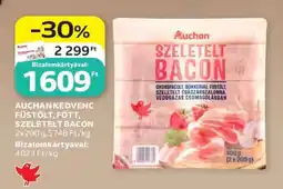 Auchan AUCHAN KEDVENC FÜSTÖLT-FŐTT, SZELETELT BACON ajánlat
