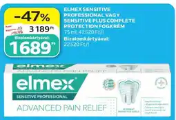 Auchan ELMEX SENSITIVE PROFESSIONAL VAGY SENSITIVE PLUS COMPLETE PROTECTION FOGKRÉM ajánlat