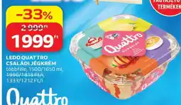 Auchan Ledo Quattro Családi Jégkrém ajánlat