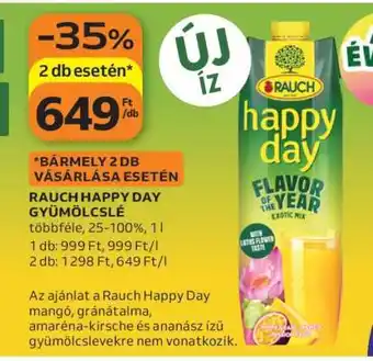 Auchan Rauch Happy Day Gyümölcslé ajánlat
