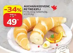 Auchan AUCHAN KEDVENC RETRO KIFLI ajánlat