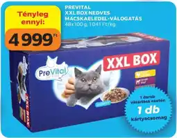 Auchan PREVITAL XXL BOX NEDVES MACSKAELEDEL-VÁLOGATÁS ajánlat