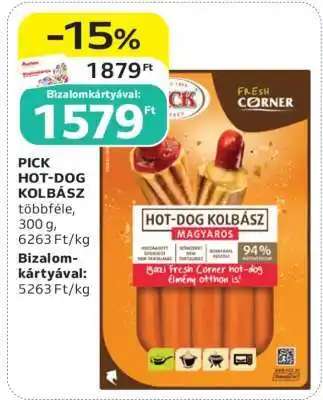 Auchan PICK Hot-dog kolbász ajánlat