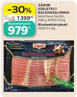 Auchan Zádor Szeletelt Baconszalonna ajánlat