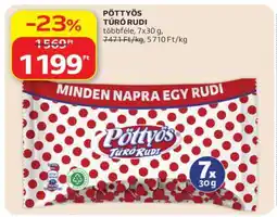 Auchan PÖTTYÖS Túró Rudi ajánlat