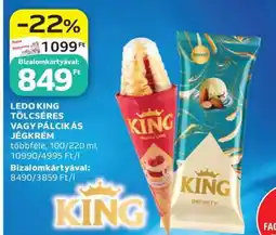 Auchan LEDO KING TÖLCSÉRES VAGY PÁLCAKÁS JÉGKRÉM ajánlat