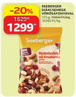 Auchan SEEBERGER DIÁKCSEMEGE VÖRÖSÁFONYÁVAL ajánlat
