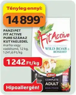 Auchan PANZI PET FIT ACTIVE PURE SZÁRAZ KUTYAELDEL ajánlat