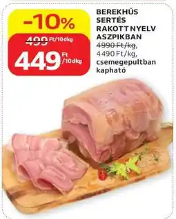 Auchan BEREKHÚS SERTÉS RAKOTT NYELV ASZPIKBAN ajánlat