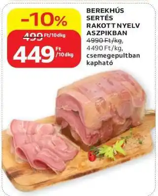 BEREKHÚS SERTÉS RAKOTT NYELV ASZPIKBAN