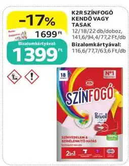 Auchan K2R SZÍNFOGÓ KENDŐ VAGY TASAK ajánlat