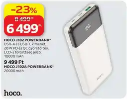 Auchan HOCO J102 POWERBANK ajánlat
