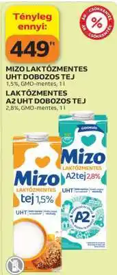 Auchan Mizo Laktózmentes UHT Dobozos Tej ajánlat