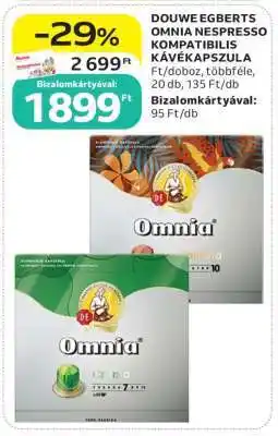 Auchan Douwe Egberts Omnia Nespresso Kompatibilis Kávékapszula ajánlat