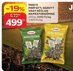 Auchan Mogyi pirított, sózott vagy sótlan napraforgómag ajánlat