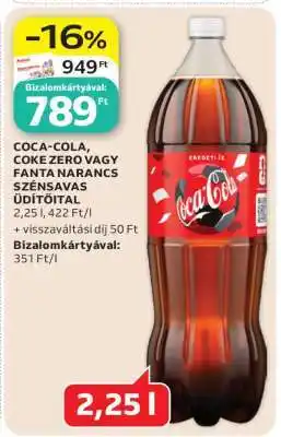 Coca-Cola, Coke Zero vagy Fanta Narancs Szénsavas Üdítőital
