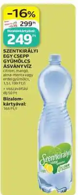 Auchan SZENTKIRÁLYI Egy Csepp Gyümölcs ásványvíz ajánlat