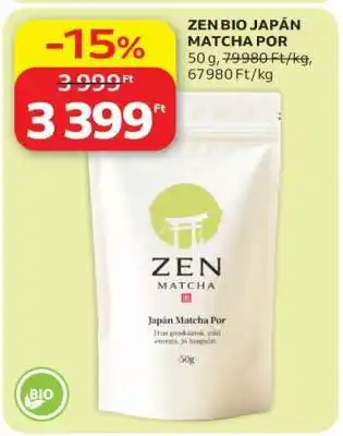Auchan ZEN BIO JAPÁN MATCHA POR ajánlat