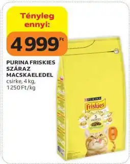 Auchan PURINA FRISKIES SZÁRAZ MACSKAELEDEL ajánlat