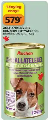 Auchan AUCHAN KEDVENC KONZERV KUTYAELEDEL ajánlat