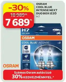 Auchan OSRAM COOL BLUE INTENSE NEXT DUO BOX IZZÓ H7 ajánlat