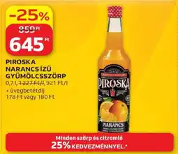 Auchan PIROSKA NARANCS ÍZŰ GYÜMÖLCSSZÖRP ajánlat