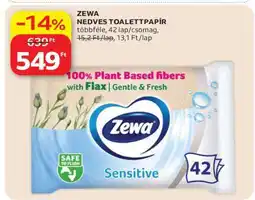 Auchan Zewa nedves toalettpapír ajánlat