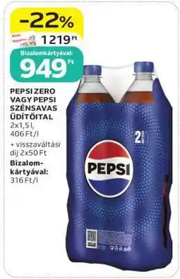 Auchan PEPSI ZERO VAGY PEPSI SZÉNSAVAS ÜDÍTŐITAL ajánlat