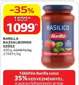 Auchan BARILLA BAZSALIKOMOS SZÓSZ ajánlat