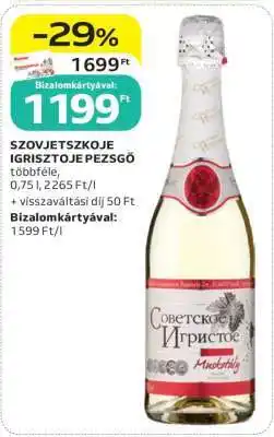 Auchan Szovjetszkoje Igrisztoje Pezsgő ajánlat