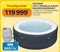 Auchan BESTWAY LAY-Z-SPA BAJA AIRJET MASSZÁZSMEDENCE ajánlat