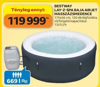 BESTWAY LAY-Z-SPA BAJA AIRJET MASSZÁZSMEDENCE