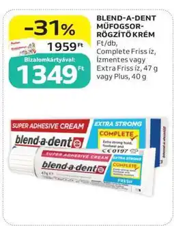 Auchan BLEND-A-DENT MŰFOGSOR-RÖGZÍTŐ KRÉM ajánlat