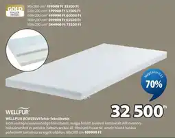 JYSK WELLPUR BOKSELVI fehér fekvőbetét ajánlat