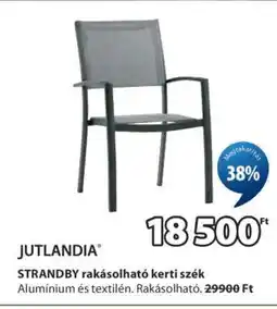 JYSK JUTLANDIA STRANDBY rakásolható kerti szék ajánlat